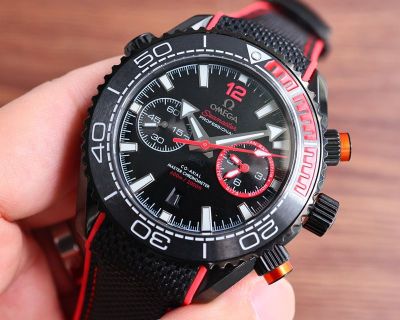 Omega Seamaster 9900 Movement 904L Steel 45.5mm Chronograph Watch